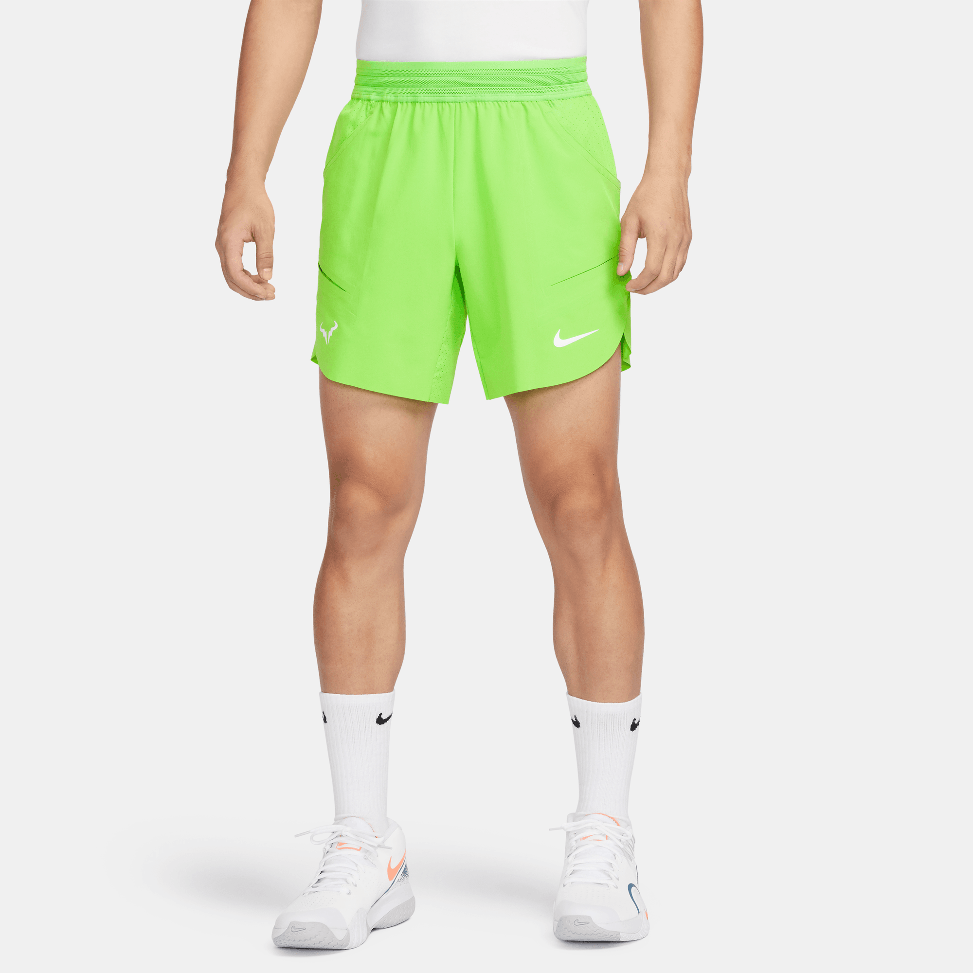 RAFA MEN'S NIKE DRI-FIT ADV 7 TENNIS SHORTS ACTION GREEN/WHITE – Park  Outlet Ph