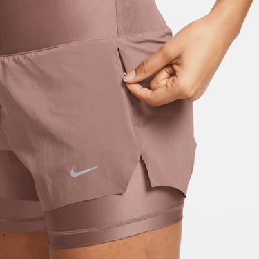 NIKE DRI-FIT SWIFT WOMEN'S MID-RISE 3" 2-IN-1 RUNNING SHORTS WITH POCKETS