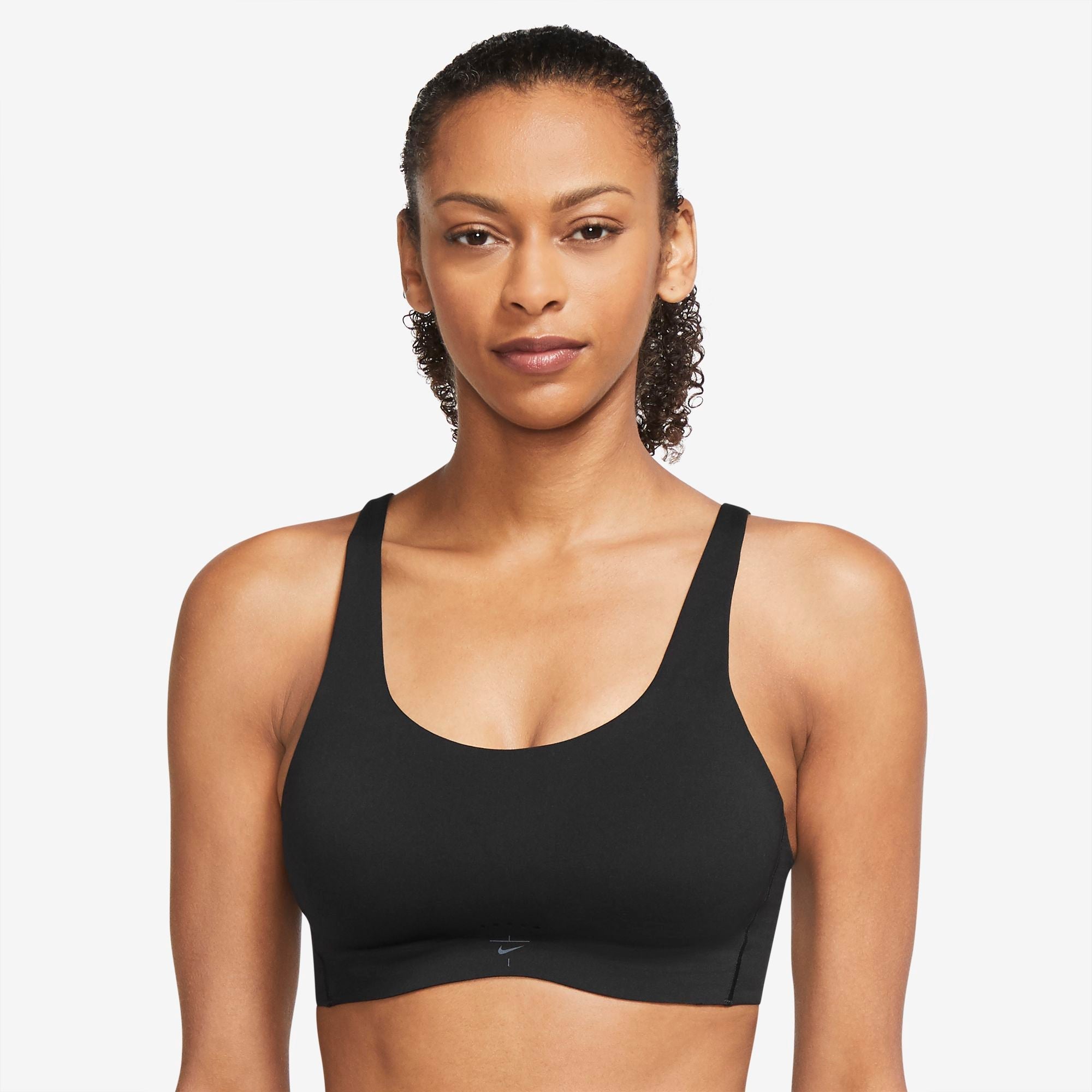NIKE DRI-FIT ALATE COVERAGE WOMENS LIGHT-SUPPORT PADDED SPORTS BRA  BLACK/BLACK/COOL GREY – Park Outlet Ph
