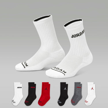 JORDAN KIDS LEGEND 6-PACK CREW SOCKS