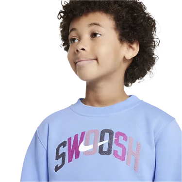 NIKE SPORTSWEAR POWDER PLAY LITTLE CHILDREN'S LIGHT WEIGHT FLEECE 2-PIECE CREW