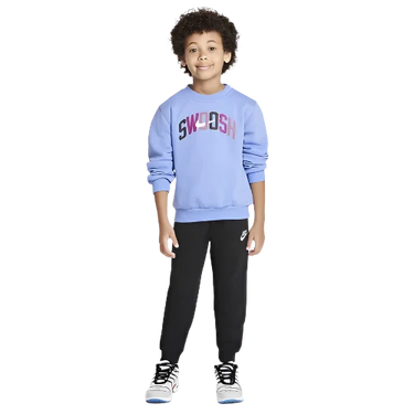 NIKE SPORTSWEAR POWDER PLAY LITTLE CHILDREN'S LIGHT WEIGHT FLEECE 2-PIECE CREW