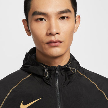 NIKE STRIKE+ MEN'S WATER REPELLENT HOODED FOOTBALL JACKET
