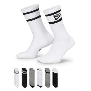 NIKE EVERYDAY KIDS' CUSHIONED CREW SOCKS (6 PAIRS)