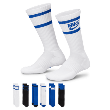 NIKE EVERYDAY KIDS' CUSHIONED CREW SOCKS (6 PAIRS)