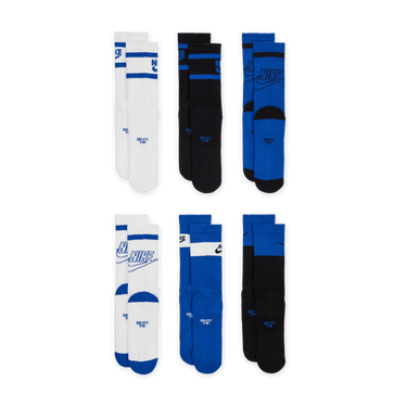 NIKE EVERYDAY KIDS' CUSHIONED CREW SOCKS (6 PAIRS)