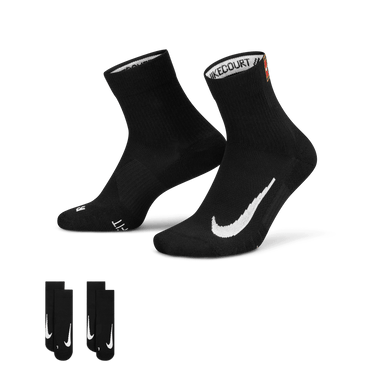 NIKECOURT MULTIPLIER MAX TENNIS ANKLE SOCKS (2 PAIRS)