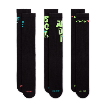 NIKE EVERYDAY PLUS CUSHIONED CREW SOCKS (3 PAIRS)