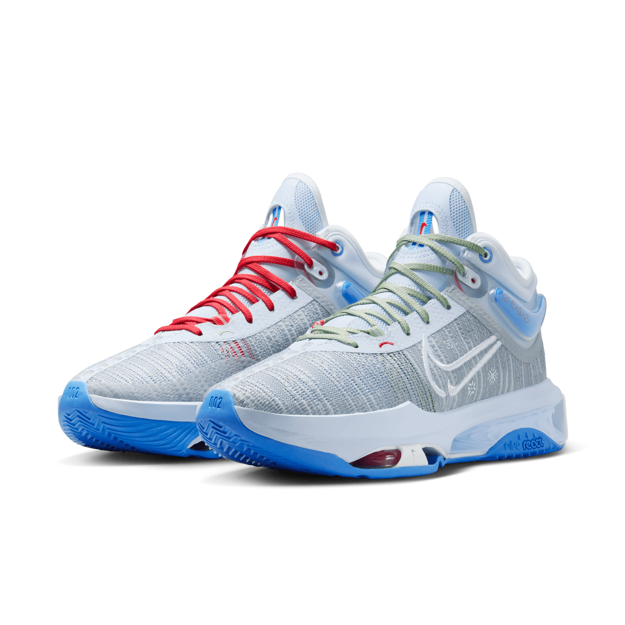 NIKE G.T. JUMP 2 EP MEN'S BASKETBALL SHOES WOLF GREY/WHITE-BLUE TINT ...