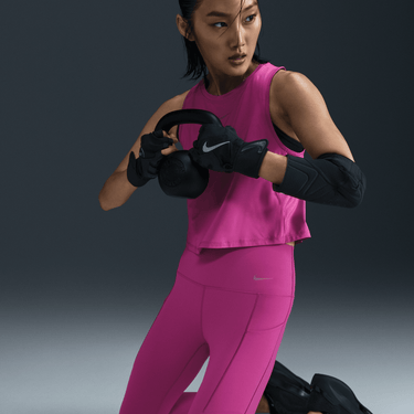 NIKE UNIVERSA WOMEN'S MEDIUM-SUPPORT HIGH-WAISTED 7/8 LEGGINGS WITH POCKETS