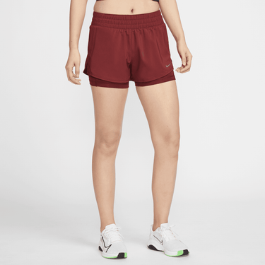 NIKE DRI-FIT ONE WOMEN'S MID-RISE 3" 2-IN-1 SHORTS