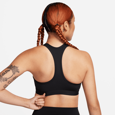 NIKE SWOOSH MEDIUM SUPPORT WOMEN'S PADDED LOGO SPORTS BRA