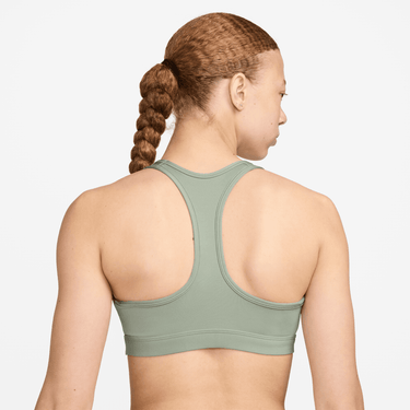 NIKE SWOOSH MEDIUM SUPPORT WOMEN'S PADDED LOGO SPORTS BRA