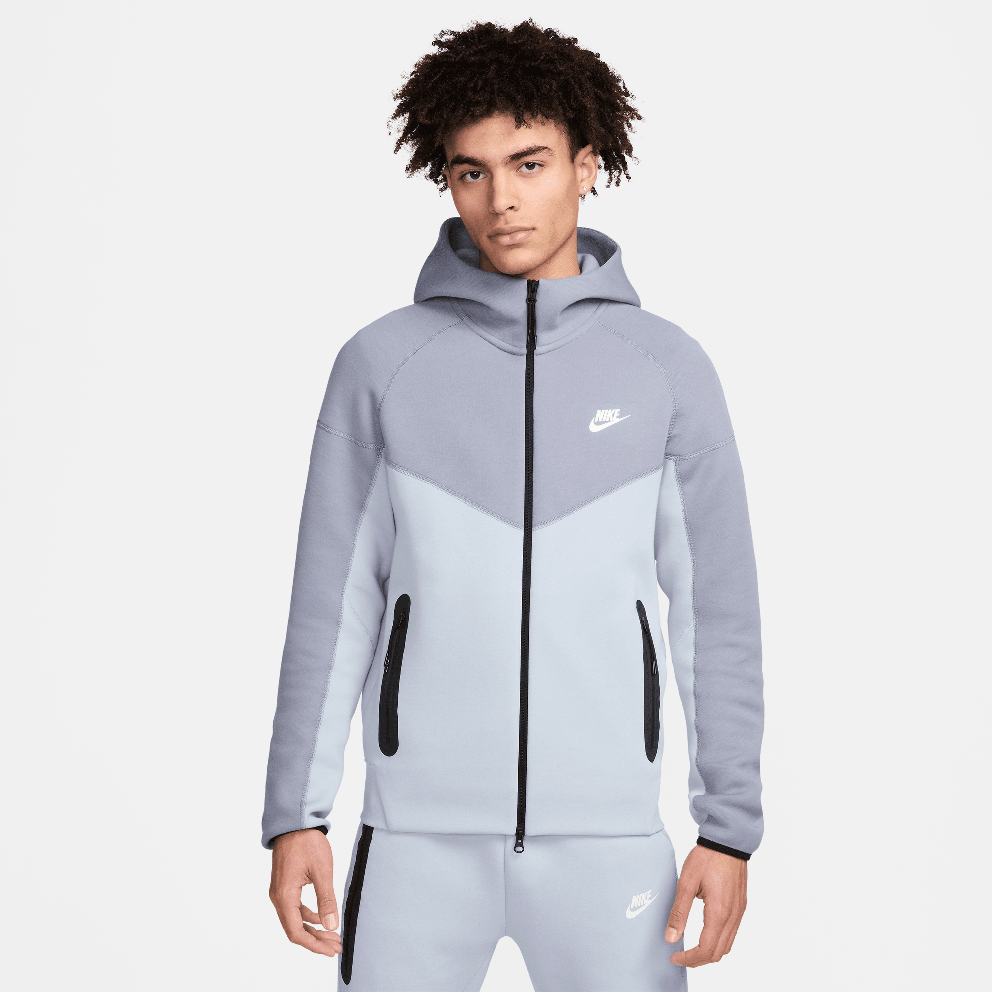 NIKE SPORTSWEAR TECH FLEECE WINDRUNNER MEN'S FULL-ZIP HOODIE LT ARMORY ...