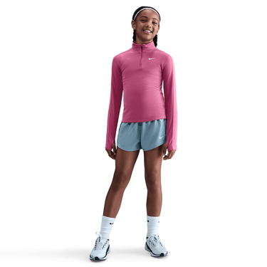 NIKE GIRLS' DRI-FIT LONG-SLEEVE 1/4-ZIP TOP