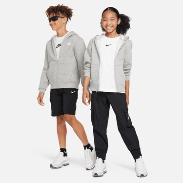 NIKE SPORTSWEAR CLUB FLEECE BIG KIDS' FULL-ZIP HOODIE