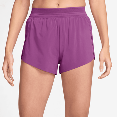 NIKE AEROSWIFT WOMEN'S DRI-FIT ADV MID-RISE BRIEF-LINED 3" RUNNING SHORTS