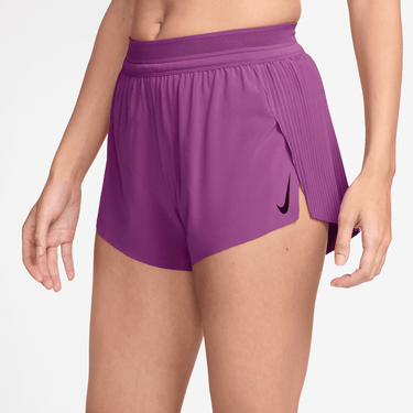 NIKE AEROSWIFT WOMEN'S DRI-FIT ADV MID-RISE BRIEF-LINED 3" RUNNING SHORTS