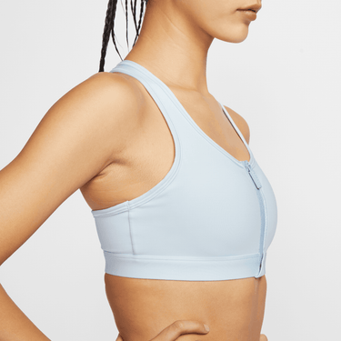NIKE SWOOSH FRONT ZIP WOMEN'S MEDIUM-SUPPORT PADDED SPORTS BRA