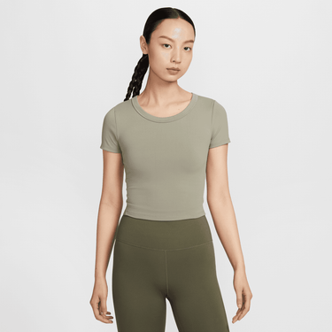 NIKE ONE FITTED WOMEN'S DRI-FIT SHORT-SLEEVE CROPPED TOP