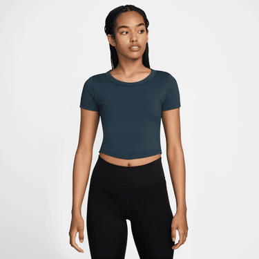 NIKE ONE FITTED WOMEN'S DRI-FIT SHORT-SLEEVE CROPPED TOP