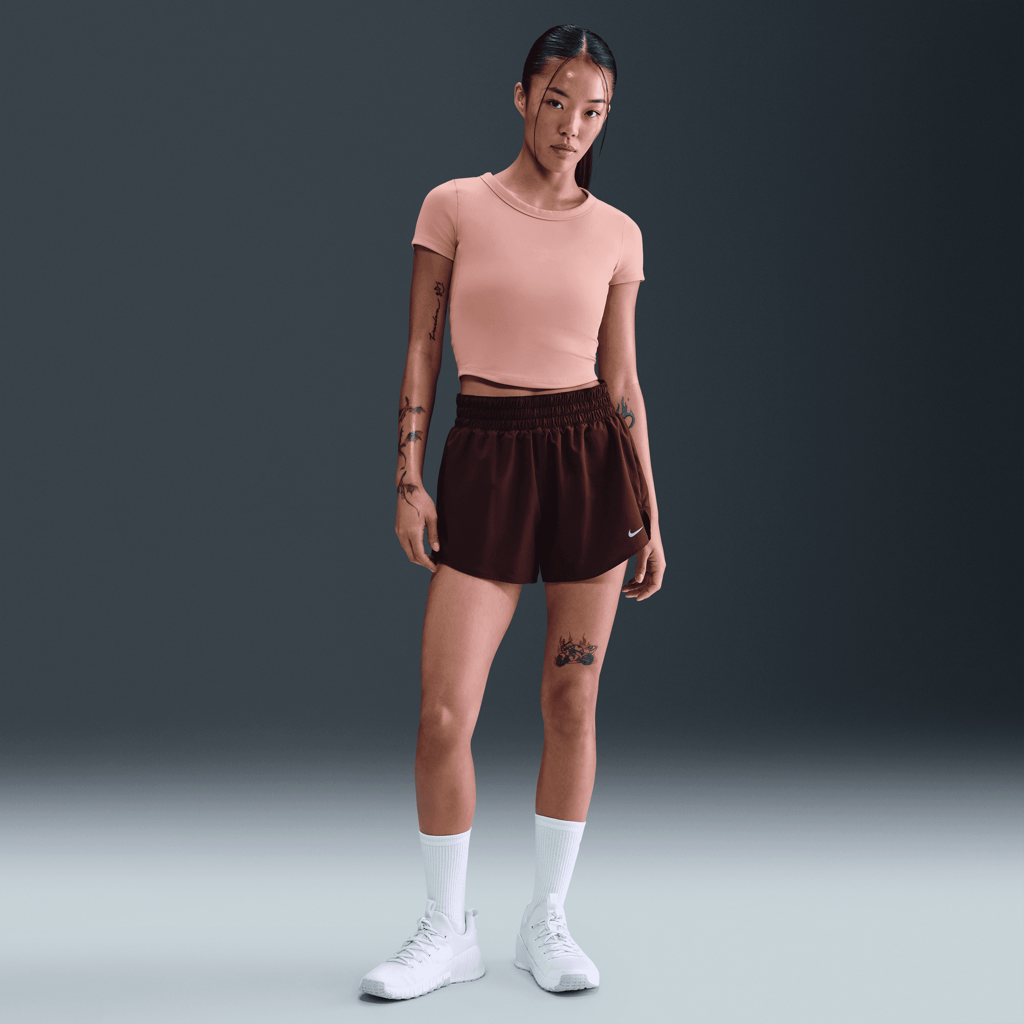 ★ Nike★ One Classic Dry Fit Short Sleeve Top W Rust Pink Women's Nike One Classic Dri-fit Short-sleeve Top | Zappos.com
