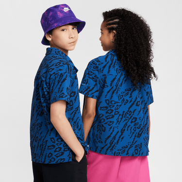 NIKE SB BIG KIDS' DRI-FIT BUTTON-DOWN SKATE SHIRT