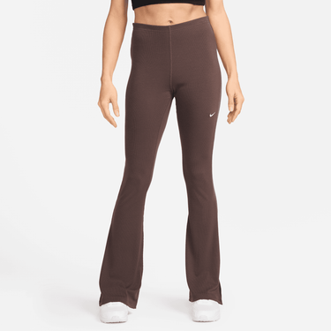 NIKE SPORTSWEAR CHILL KNIT WOMEN'S TIGHT MINI-RIB FLARED LEGGINGS