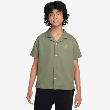 NIKE SB BIG KIDS' DRI-FIT BOWLING SHIRT