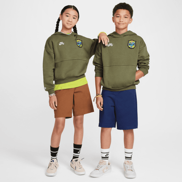 NIKE SB BIG KIDS' OVERSIZED SKATE HOODIE