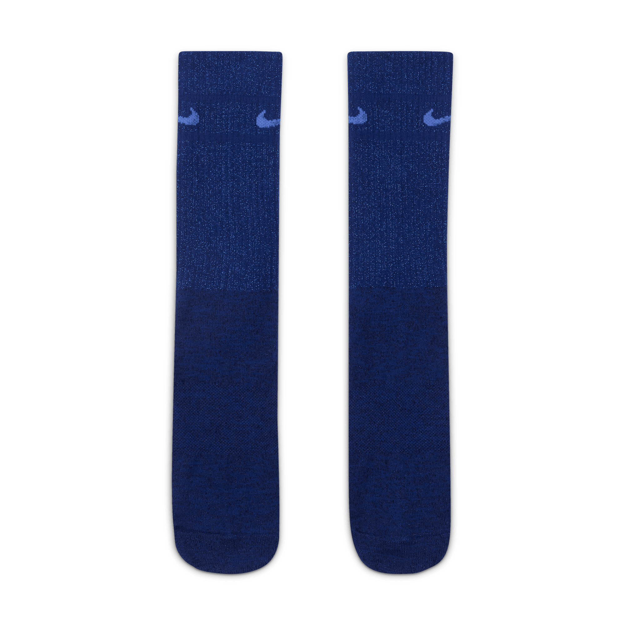 NIKE EVERYDAY ESSENTIAL METALLIC CREW SOCKS (1 PAIR) DEEP ROYAL BLUE/LT ...