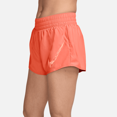 NIKE ONE WOMEN'S DRI-FIT MID-RISE BRIEF-LINED GRAPHIC SHORTS