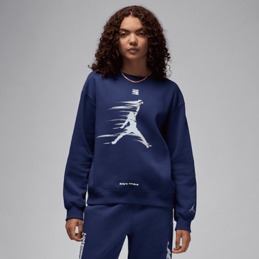 JORDAN BROOKLYN FLEECE WOMEN'S GRAPHIC CREW-NECK SWEATSHIRT