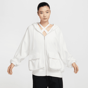 NIKE SPORTSWEAR WOMEN'S OVERSIZED FULL-ZIP FRENCH TERRY HOODIE