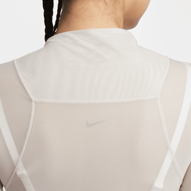 NIKE ZENVY WOMEN'S DRI-FIT LONG-SLEEVE SHEER TOP