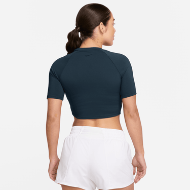 NIKE ONE FITTED WOMEN'S DRI-FIT SHORT-SLEEVE CROPPED TOP