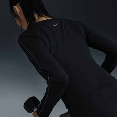 NIKE ONE FITTED WOMEN'S DRI-FIT LONG-SLEEVE CROPPED TOP