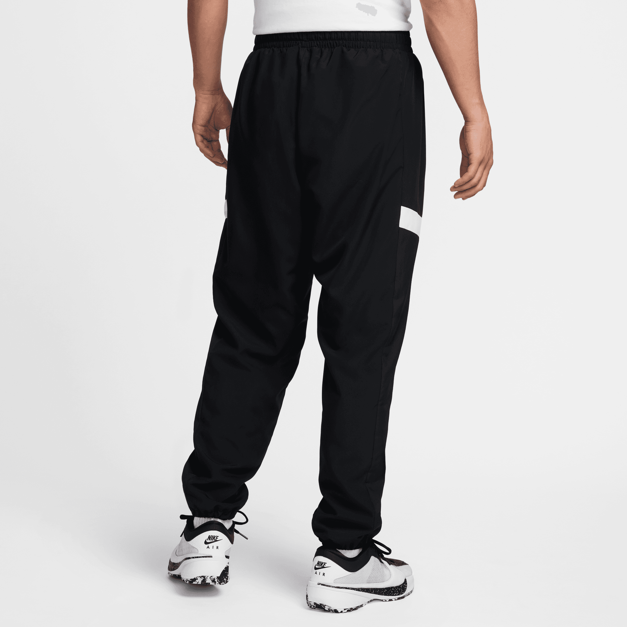 NIKE ICON MEN'S DRI-FIT WOVEN BASKETBALL PANTS BLACK/BLACK/WHITE/WHITE ...