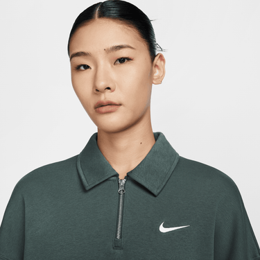 NIKE SPORTSWEAR PHOENIX FLEECE WOMEN'S OVERSIZED 1/4-ZIP POLO