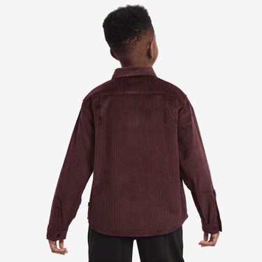 NIKE SB BIG KIDS' BUTTON-DOWN LAYERING TOP