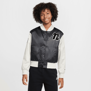 NIKE SPORTSWEAR GIRLS' VARSITY JACKET