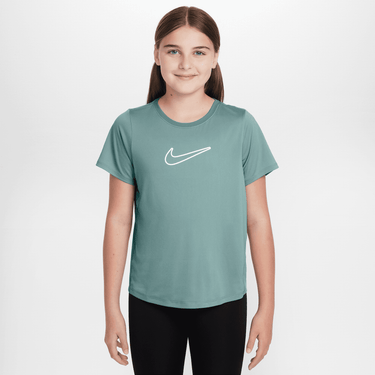 NIKE ONE FITTED BIG KIDS' (GIRLS') DRI-FIT SHORT-SLEEVE TOP