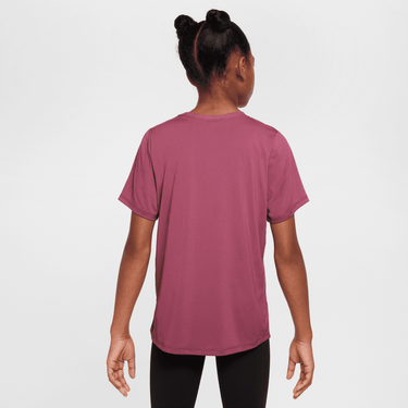 NIKE ONE FITTED BIG KIDS' (GIRLS') DRI-FIT SHORT-SLEEVE TOP