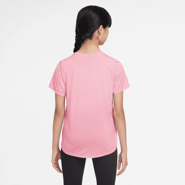 NIKE ONE FITTED BIG KIDS' (GIRLS') DRI-FIT SHORT-SLEEVE TOP
