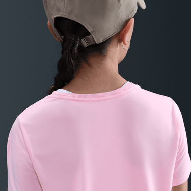 NIKE ONE FITTED BIG KIDS' (GIRLS') DRI-FIT SHORT-SLEEVE TOP