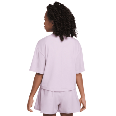 NIKE ONE RELAXED BIG KIDS' (GIRLS') DRI-FIT SHORT-SLEEVE TOP