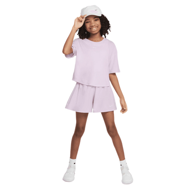 NIKE ONE RELAXED BIG KIDS' (GIRLS') DRI-FIT SHORT-SLEEVE TOP