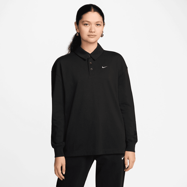 NIKE SPORTSWEAR ESSENTIAL WOMEN'S OVERSIZED LONG-SLEEVE POLO