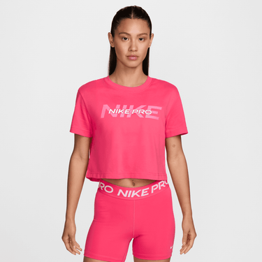 NIKE PRO WOMEN'S SHORT-SLEEVE CROPPED T-SHIRT