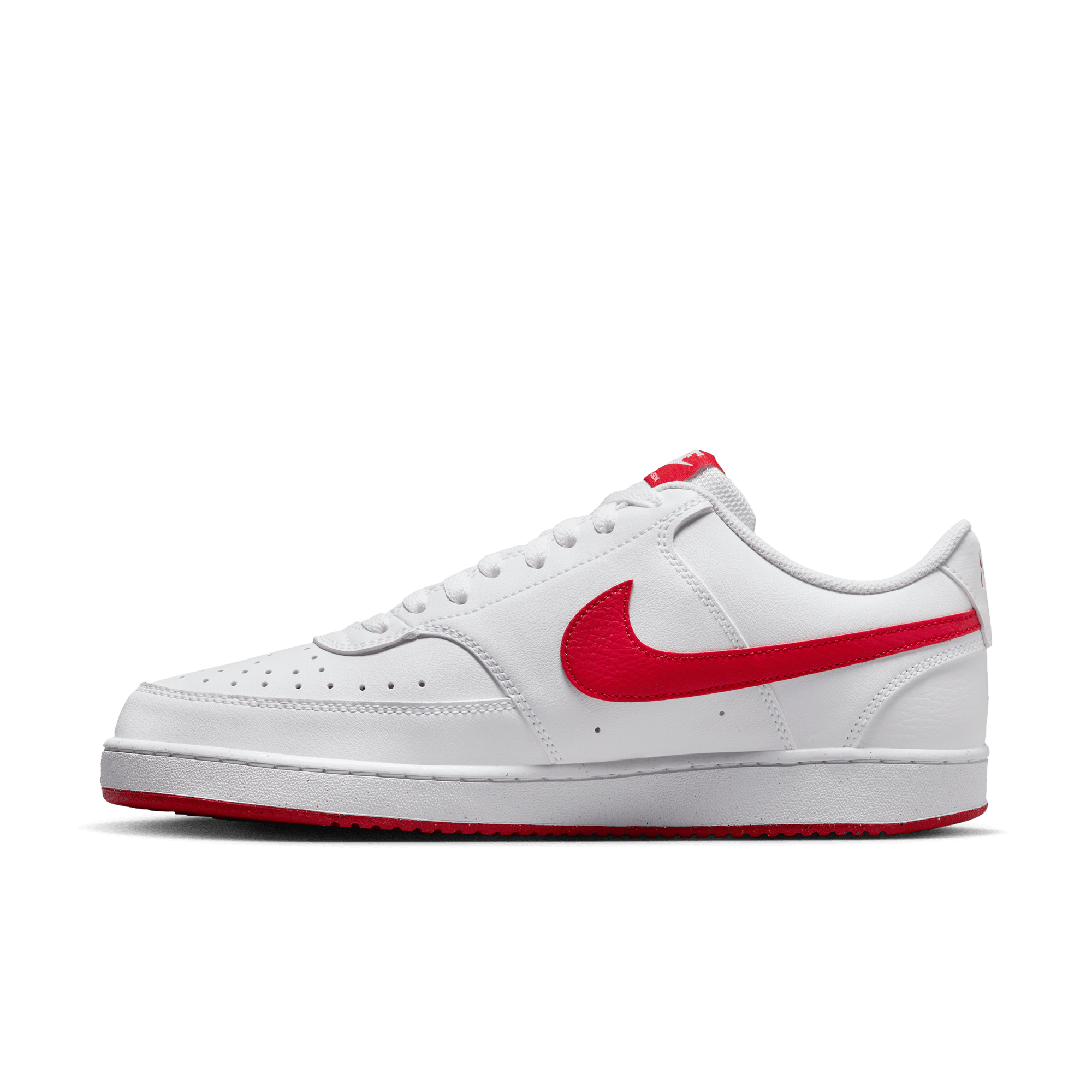 NIKE COURT VISION LOW NEXT NATURE MEN'S SHOES WHITE/UNIVERSITY RED ...